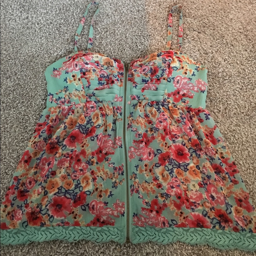 American Rag Floral Sleeveless Top